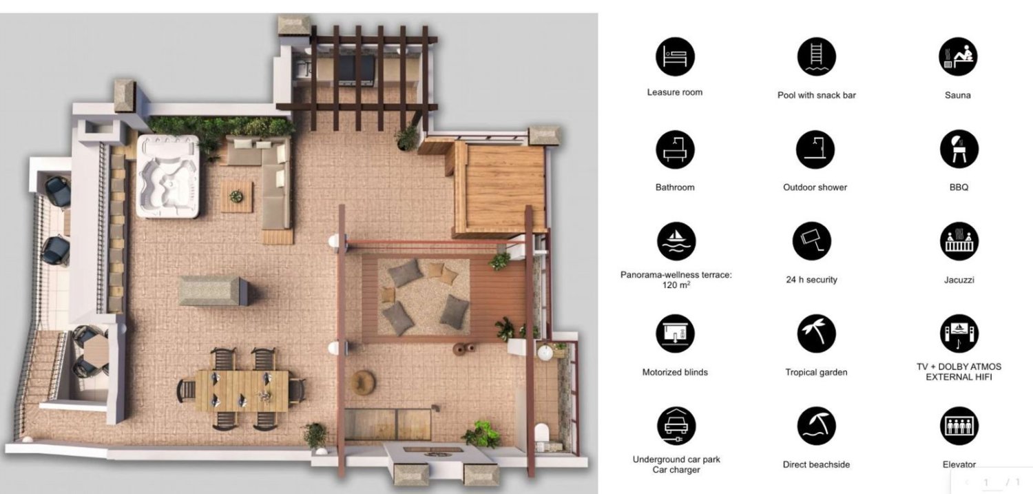 4 bedrooms Penthouse in Estepona, Spain No. 45434