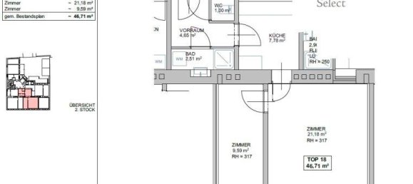 2 rooms Apartment in Meidling, Austria No. 261542 9