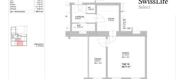 2 rooms Apartment in Meidling, Austria No. 261542 10