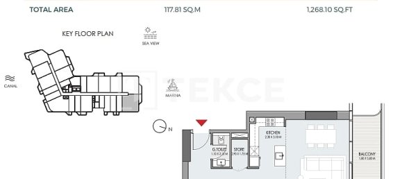 Apartamento de 2 dormitorios en Dubai, UAE No. 106413 19