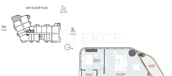 Apartamento de 2 dormitorios en Dubai, UAE No. 106413 22
