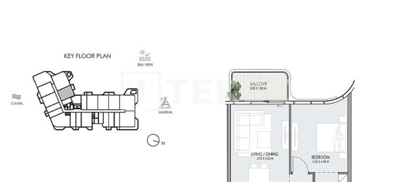 Apartamento de 2 dormitorios en Dubai, UAE No. 106413 21