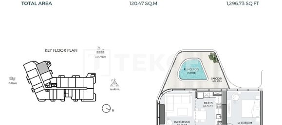 Apartamento de 2 dormitorios en Dubai, UAE No. 106413 30