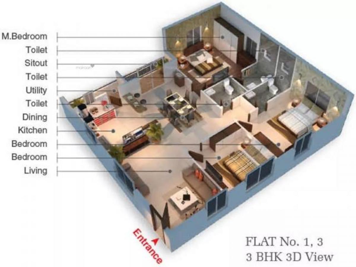 3 bedrooms House in Guntur, India No. 44425