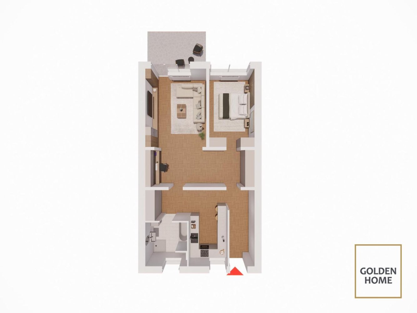 Apartamento de 1 dormitorio en Rostock, Germany No. 370050