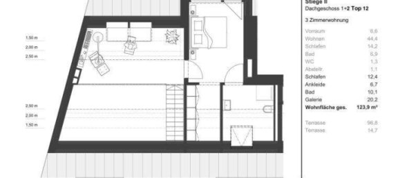 3 rooms Penthouse in Vienna, Austria No. 253463 21