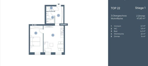 2 rooms Apartment in Wieden, Austria No. 196181 20