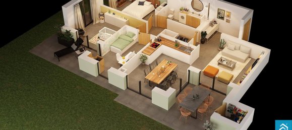 Квартира с 3 спальнями в Трюштерен, Франция № 41282 4