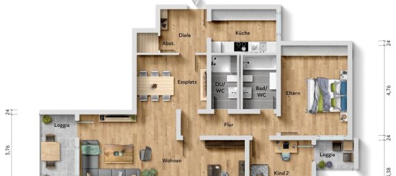 2 غرف نوم شقة في Oberbergischer, Germany رقم 326499 15