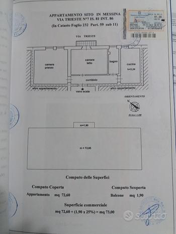 4-salle Appartement à Messina, Italy No. 282119