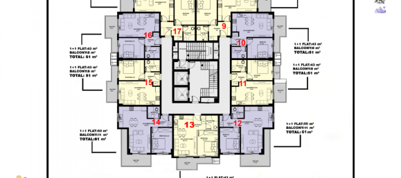 2 rooms Penthouse in Mahmutlar, Turkey No. 9822 14