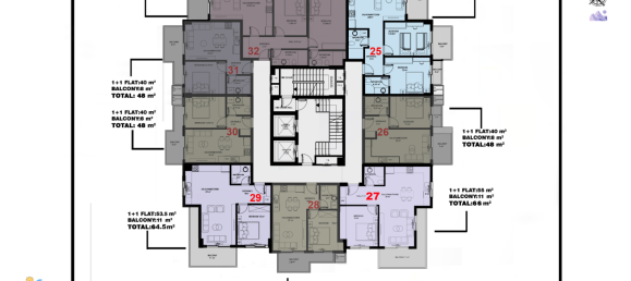 2 rooms Penthouse in Mahmutlar, Turkey No. 9822 16