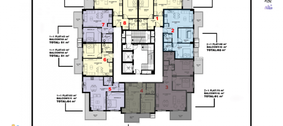 2 rooms Penthouse in Mahmutlar, Turkey No. 9822 13