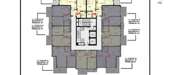 2 rooms Penthouse in Mahmutlar, Turkey No. 9822 6