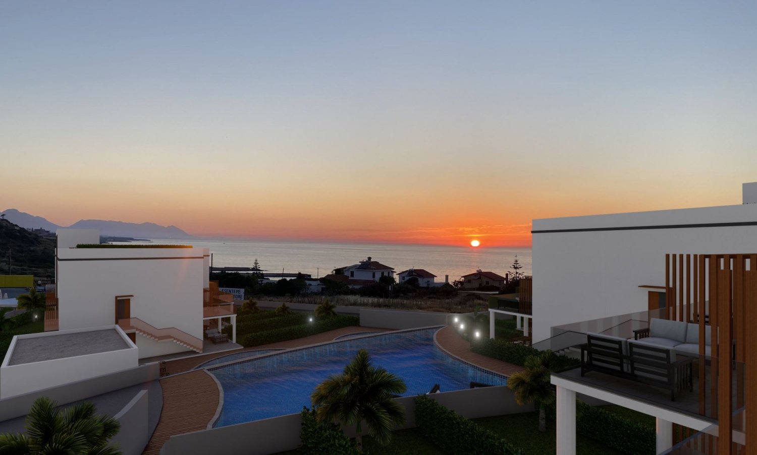 Penthouse T2 em Girne, Northern Cyprus N.º 7170