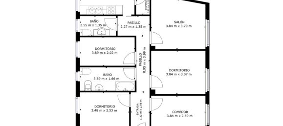 Квартира с 4 спальнями в Саламанка, Испания № 77538 35