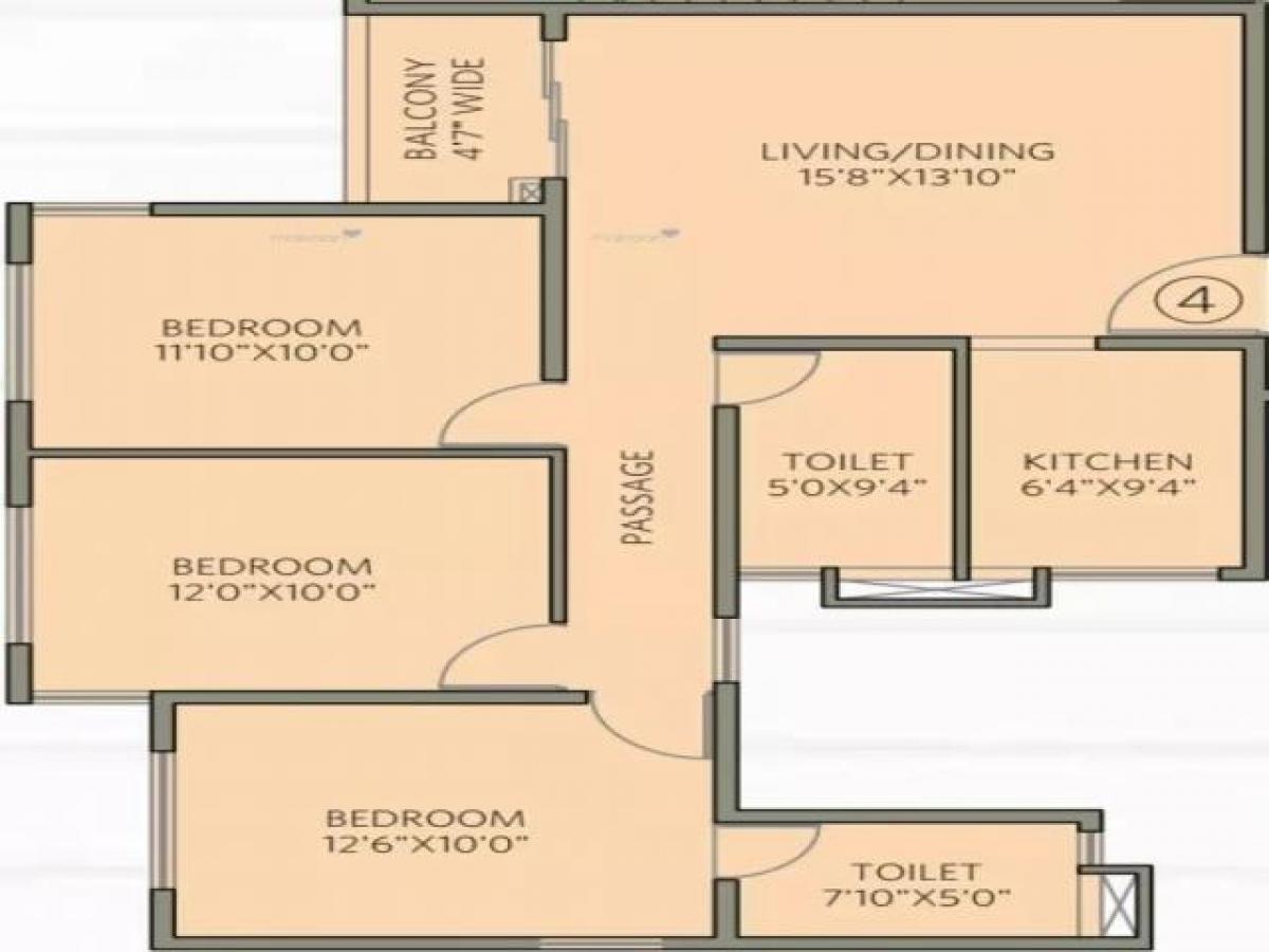 3 bedrooms House in Kolkata, India No. 13436