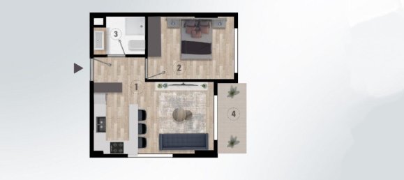 2-Zimmer Wohnung in Altintash, Turkey, Nr. 19220 13