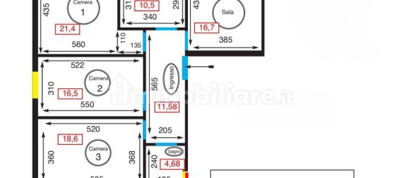 3 chambres Appartement à Bologna, Italy No. 329785 22