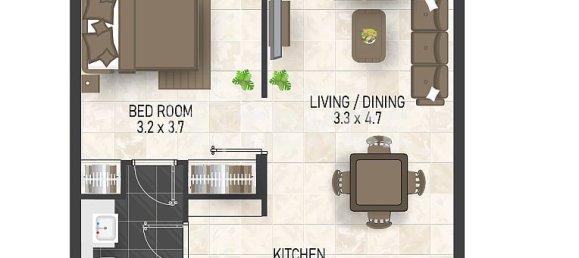 1 غرف نوم شقة في دائرة قرية جميرا, UAE رقم 15416 20