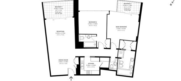 Apartamento de 2 dormitorios en ADDRESS BOULEVARD, Downtown Dubai (Downtown Burj Dubai), UAE No. 59042 15