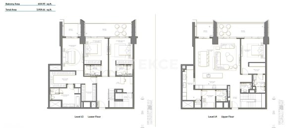 3 dormitorios dúplex en venta en Palm Jumeirah, Dubai, UAE № 195211 16
