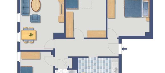 Квартира с 3 комнатами в Эссен, Германия № 107266 3