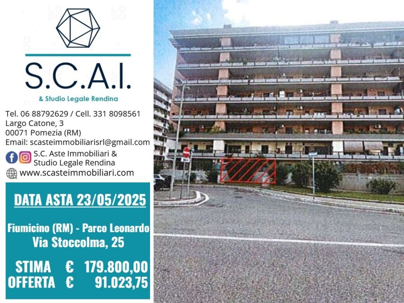 2 rooms Apartment in Fiumicino, Italy No. 189980