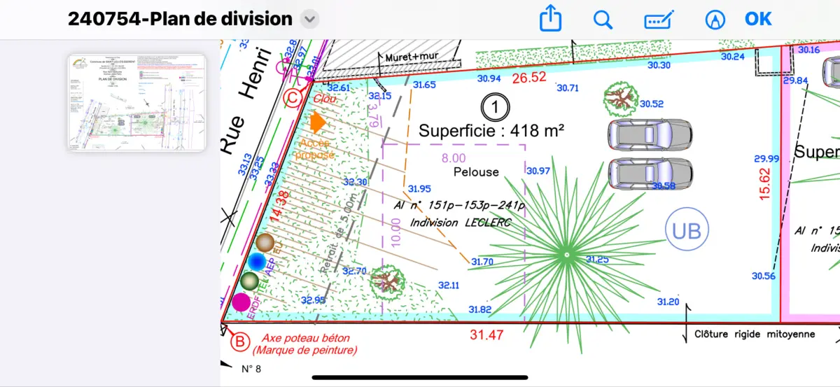 418m² Land in Saint-Leu-d'Esserent, France No. 79071