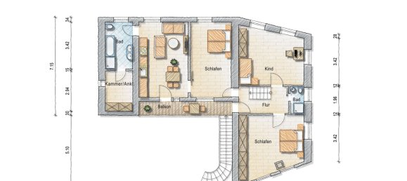 5 غرف نوم تاون هاوس في Alzey-Worms, Germany رقم 319606 20