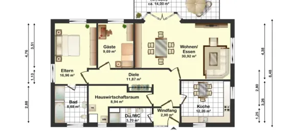 2 Schlafzimmer Haus in Harburg, Germany, Nr. 262281 3