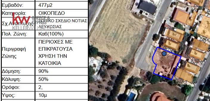 477m² terrain à vendre à Dali, Nicosia, Cyprus № 181215