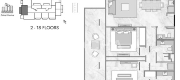 2 bedrooms Apartment in Dubai Marina, UAE No. 27741 11