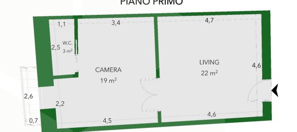 2 rooms Apartment in Molfetta, Italy No. 21103 3