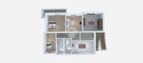 Квартира с 3 спальнями в Падуя, Италия № 370245 5