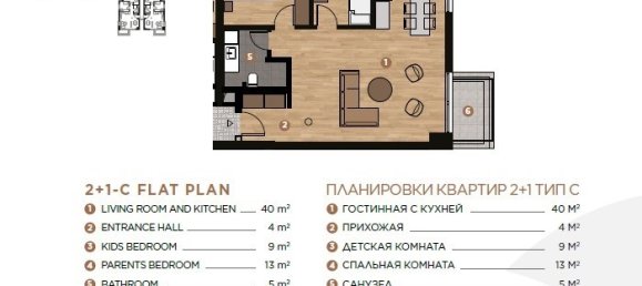 2 rooms Apartment in Altintash, Turkey No. 22389 4