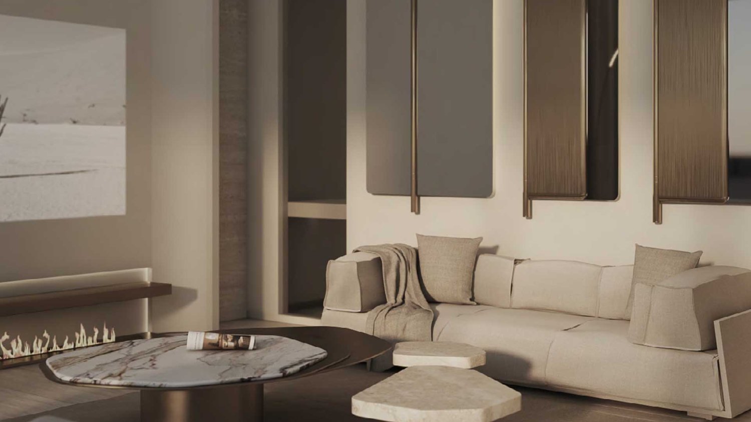 Apartamento de 1 dormitorio en KETURAH RESERVE APARTMENTS, Meydan, UAE No. 61852