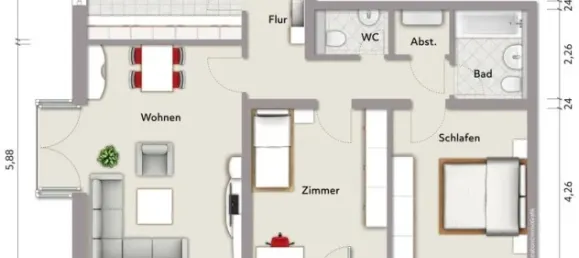 2 Schlafzimmer Wohnung in Main-Taunus, Germany, Nr. 319198 4