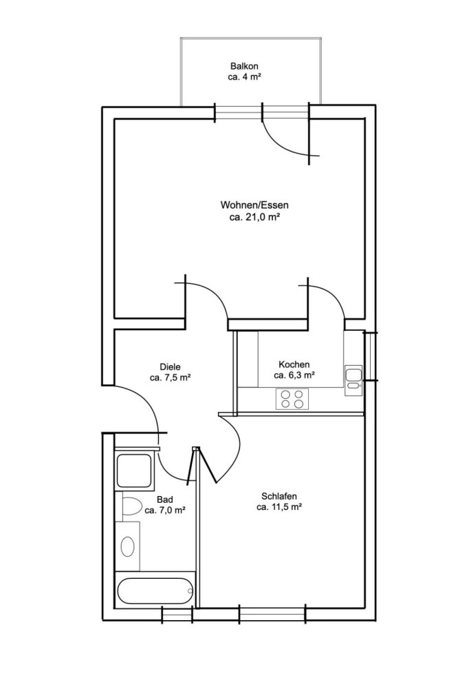 2-Zimmer Wohnung in Vogelsbergkreis, Germany, Nr. 247770