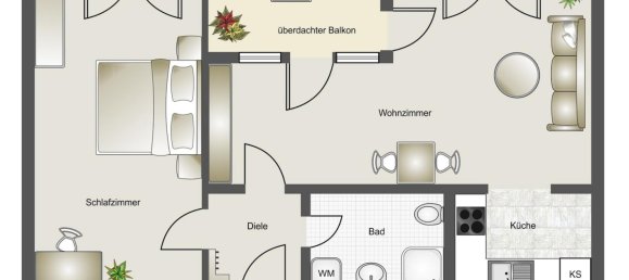 2-salle Appartement à Baden-Wurttemberg, Germany No. 21253 13