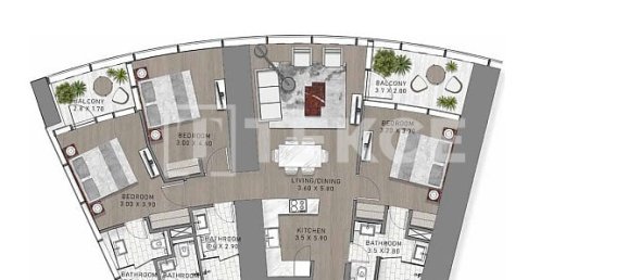 3 Schlafzimmer Wohnung in Business Bay, UAE, Nr. 19855 23