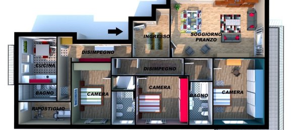 5 rooms Apartment in Rome, Italy No. 89281 2