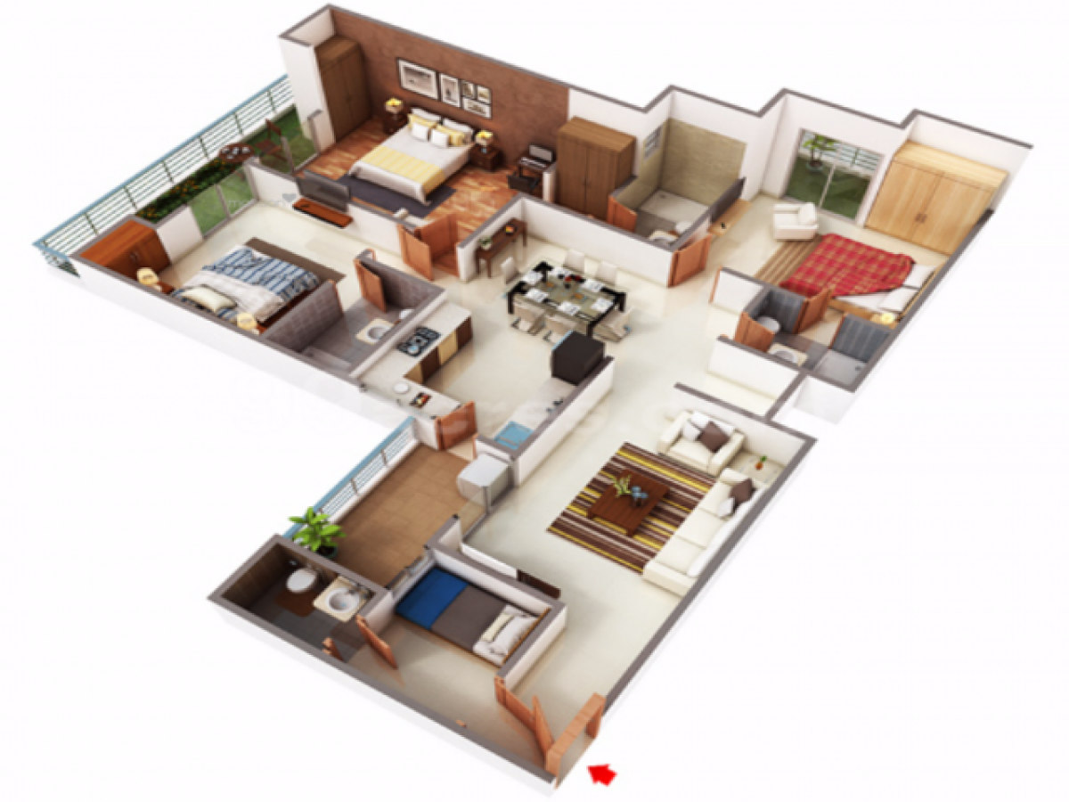 Casa T4 em Ghaziabad, India N.º 55518