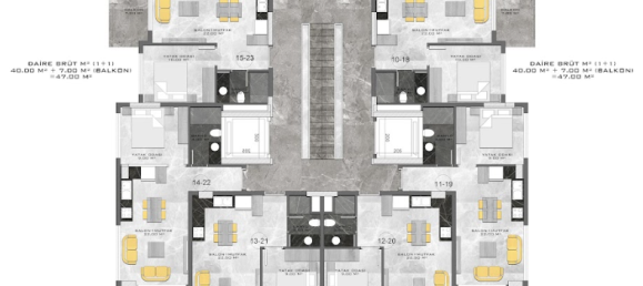 Квартира 1+1 в Кестель, Турция № 32331 5