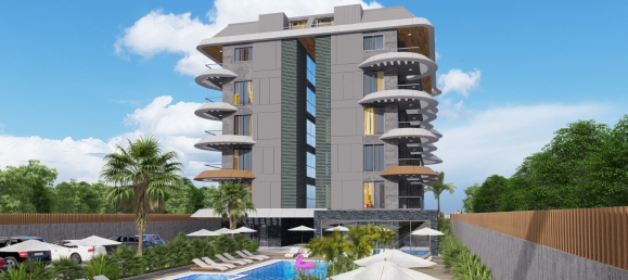 Квартира 1+1 в Кестель, Турция № 32331 11