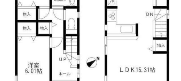 2 غرف نوم منزل في Chiba, Japan رقم 4572 2