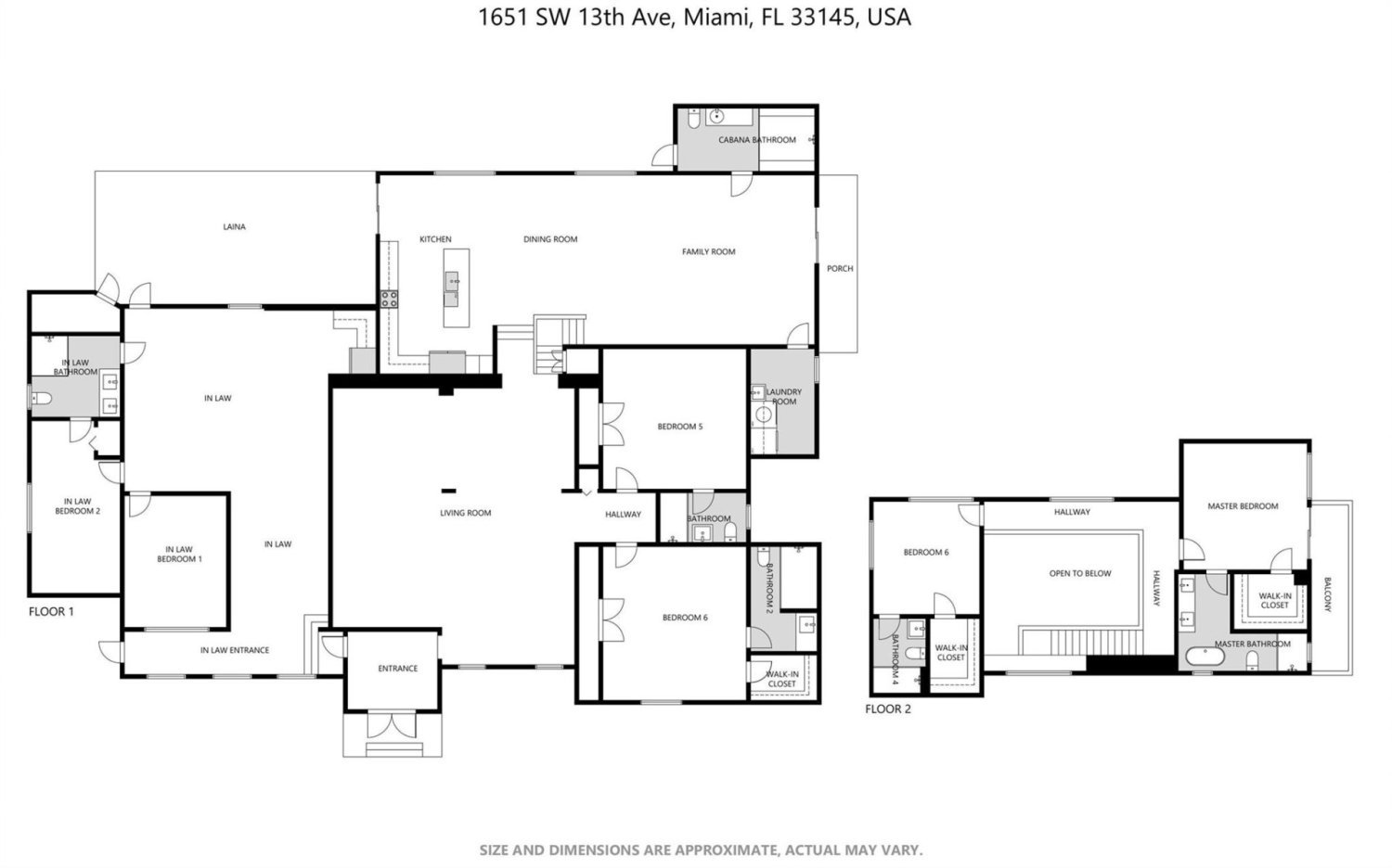 6 dormitorios villa en venta en Miami, Miami-Dade, Florida, USA № 613698