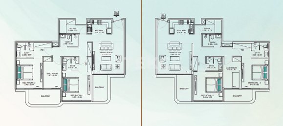 3 dormitorios apartamento en venta en Dubai, UAE № 123315 22