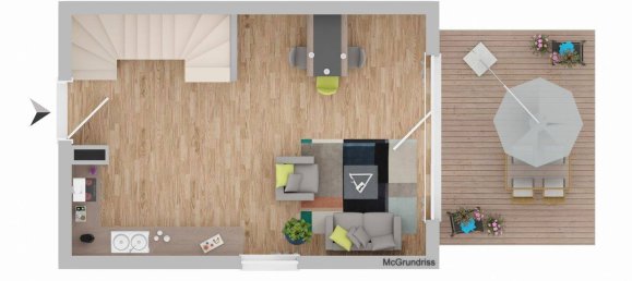 2 غرف نوم تاون هاوس في Duchy of Lauenburg, Germany رقم 326469 10