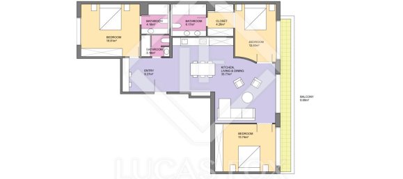 Apartamento T3 em Ciutat Vella, Spain N.º 148492 4